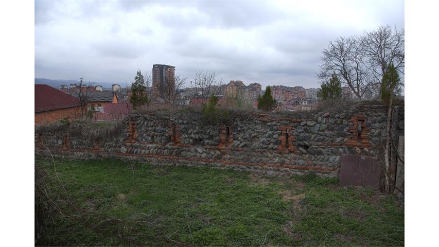 Остатки стен Владикавказской крепости. 1858 г.
